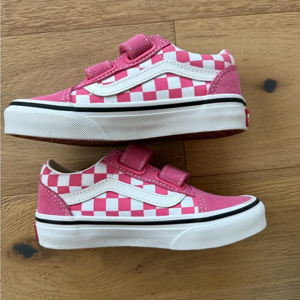 Vans Pink Velcro Sneakers
